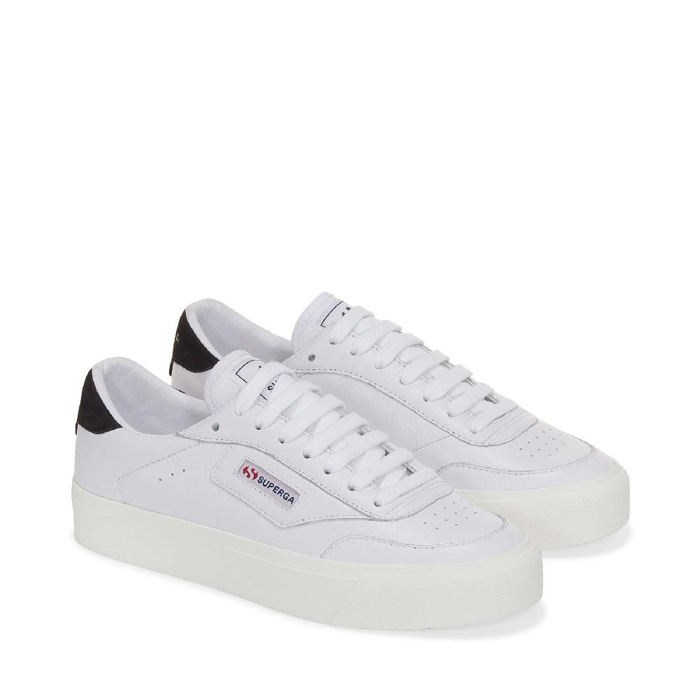 Superga 3843 COURTWHITE-BRISTOL BLACK-FAVORIO Consegna Veloce