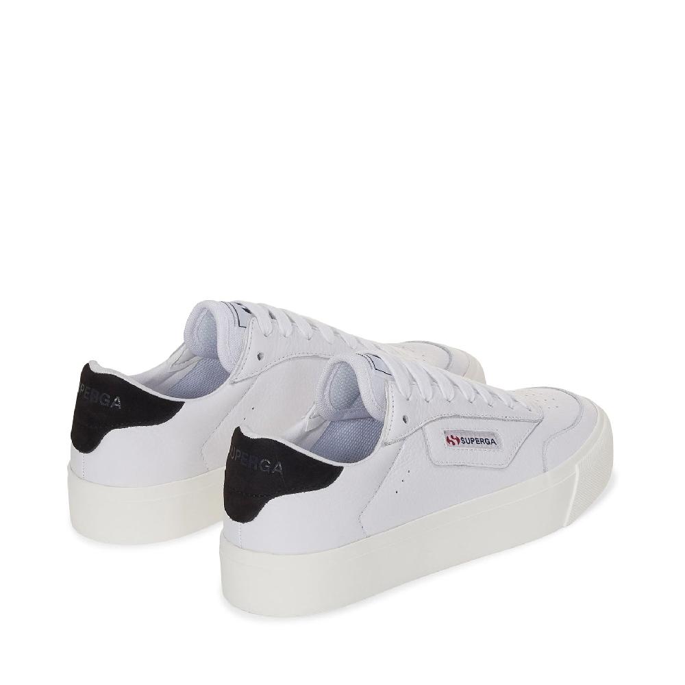 Superga 3843 COURTWHITE-BRISTOL BLACK-FAVORIO Consegna Veloce