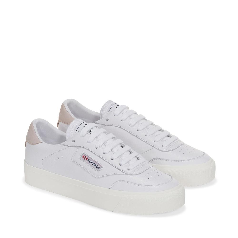 Superga 3843 COURTWHITE-VIOLET HUSHED-FAVORIO Fino Al -60%
