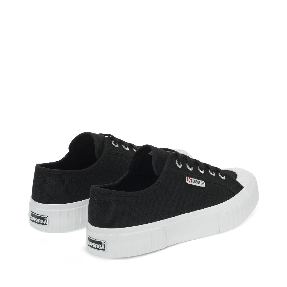 Superga 2630 STRIPEBLACK-FWHITE Sottocosto