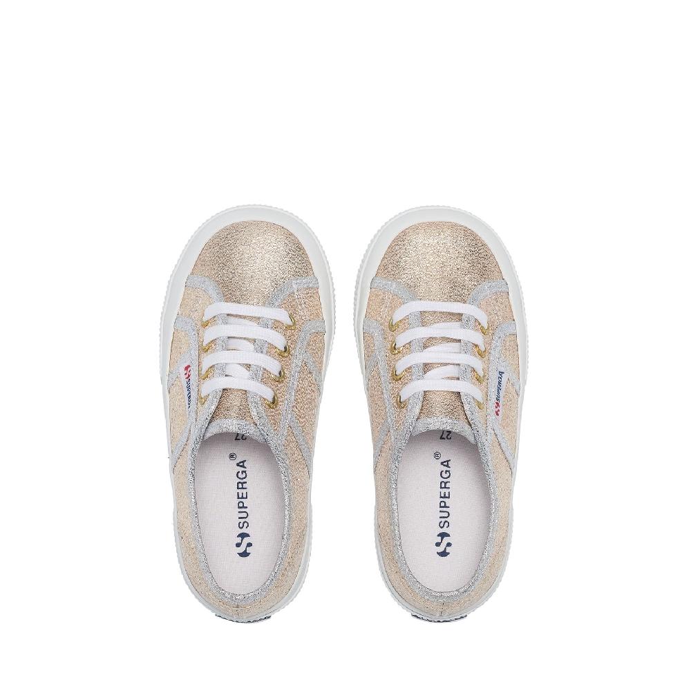 Superga 2750-LAMEJGOLD-GREY SILVER Nuova