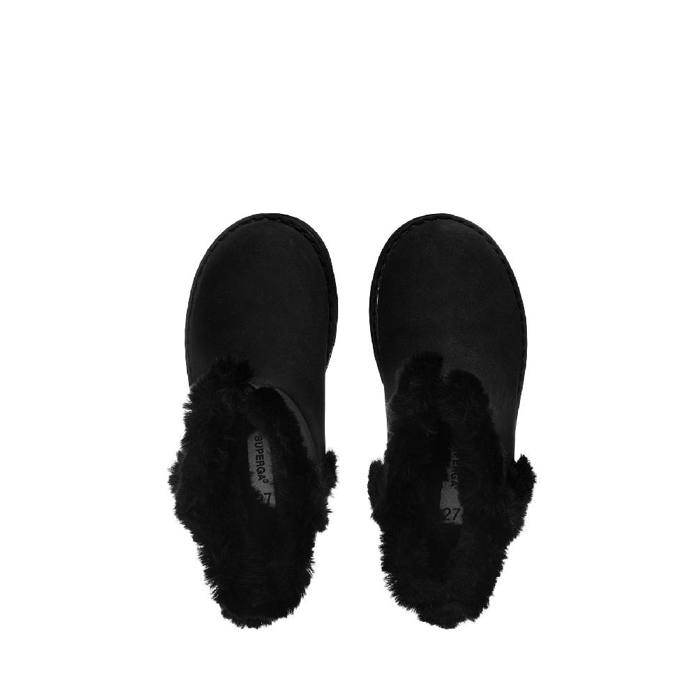 Superga 4033 KIDS SYNTHETIC MATERIALTOTAL BLACK Consegna Veloce