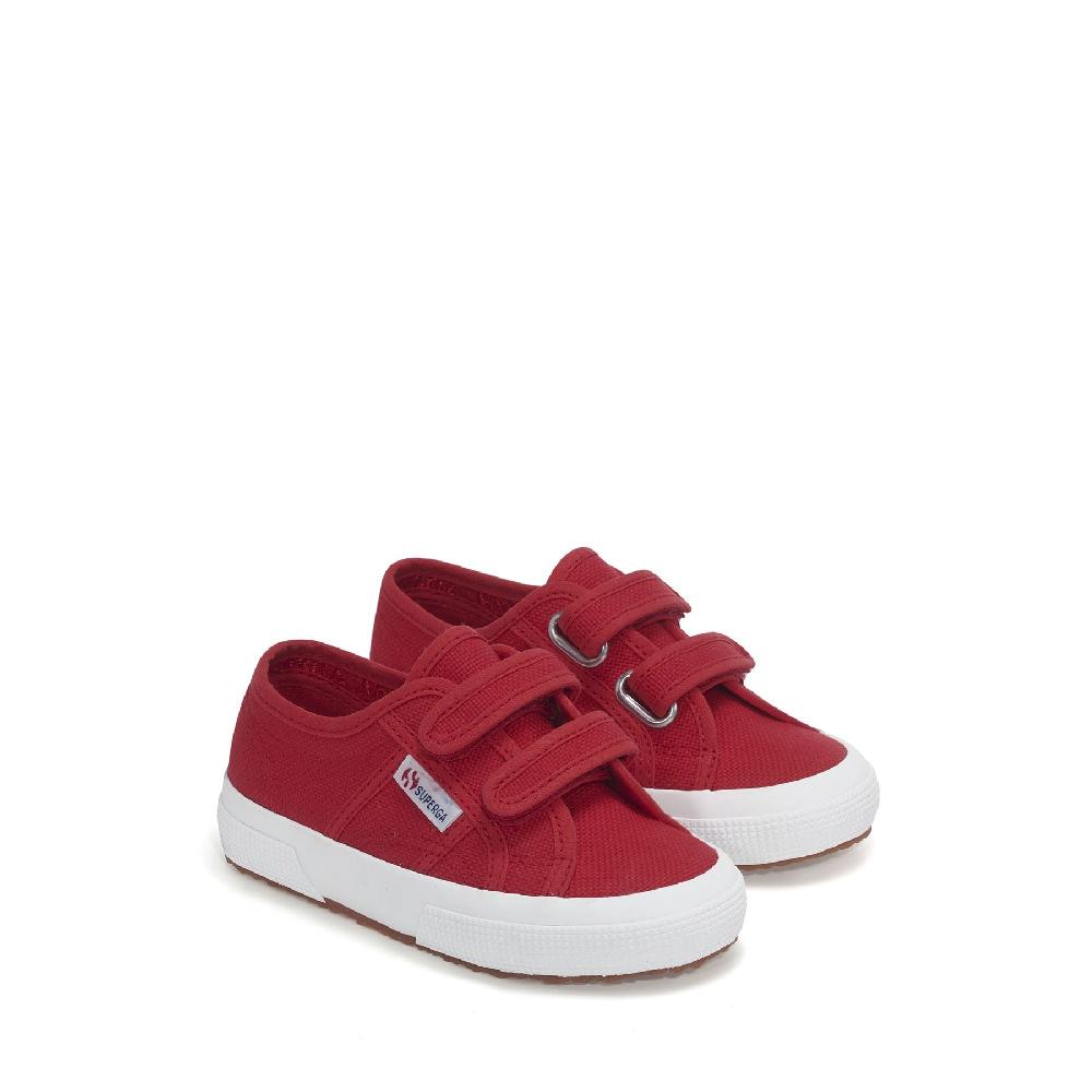 Superga 2750-COTJSTRAP CLASSICRED-WHITE Saldi Di Fabbrica
