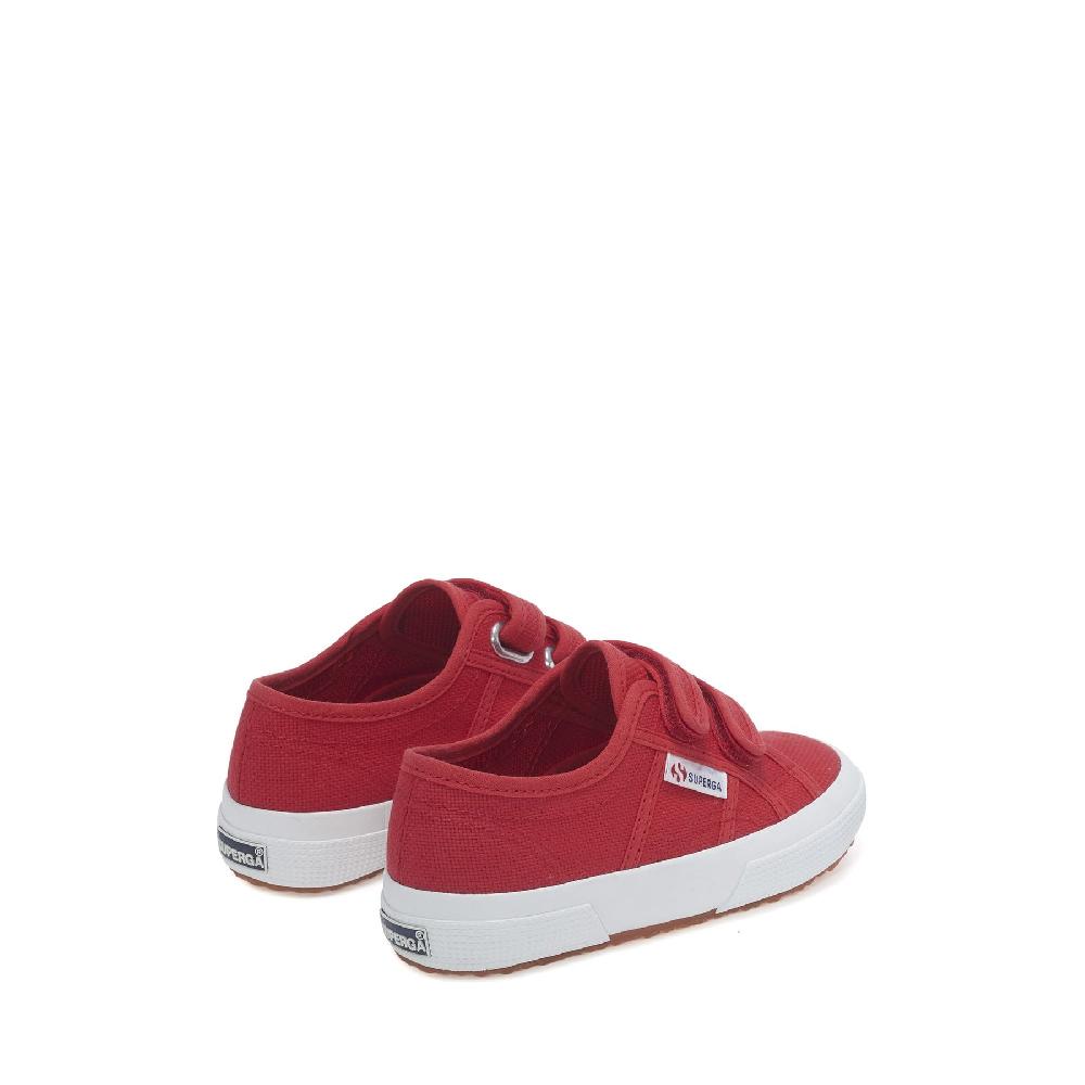 Superga 2750-COTJSTRAP CLASSICRED-WHITE Saldi Di Fabbrica