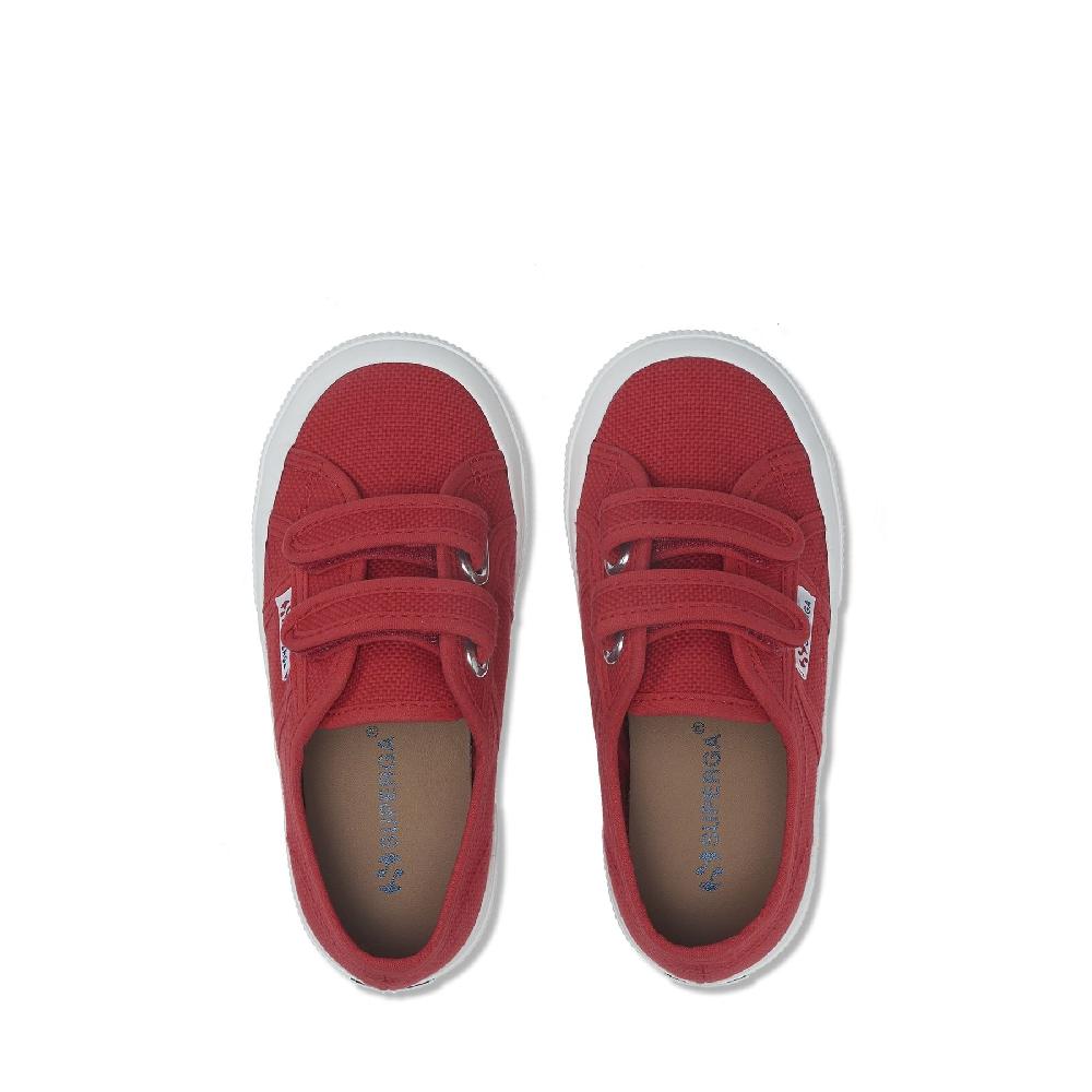 Superga 2750-COTJSTRAP CLASSICRED-WHITE Saldi Di Fabbrica