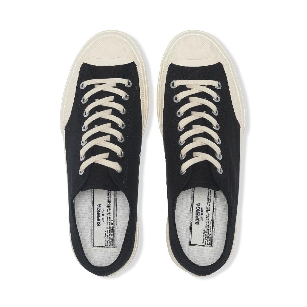 Superga 2432 WORKS LOW CUT COTTON CANVASBLACK-OFF WHITE Vendita