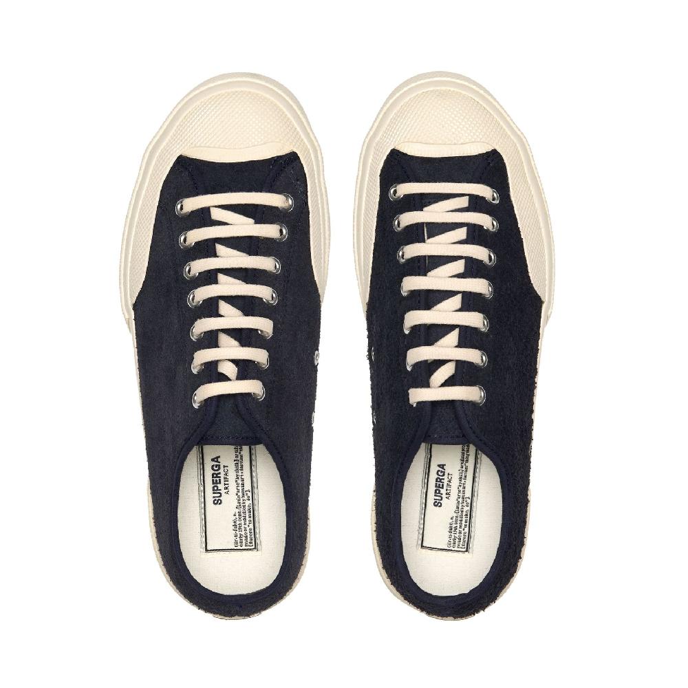 Superga 2432 WORKS HAIRY SUEDENAVY-OFF WHITE Pezzi Unici