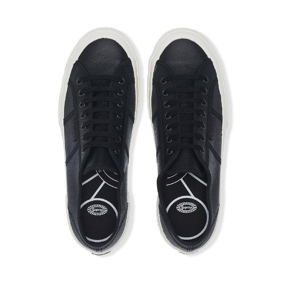 Superga 2750 OG LEATHERBLACK-F AVORIO-BLACK Only for today