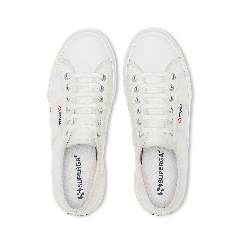 Superga 2740 PLATFORM TUMBLED LEATHERWHITE Acquista Ora