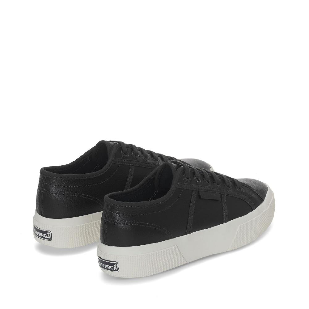 Superga 2740 PLATFORM TUMBLED LEATHERBLACK BRISTOL-FAVORIO Fino Al -60%