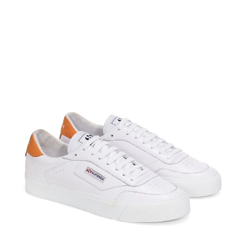Superga 3843 COURTWHITE-ORANGE Sottocosto