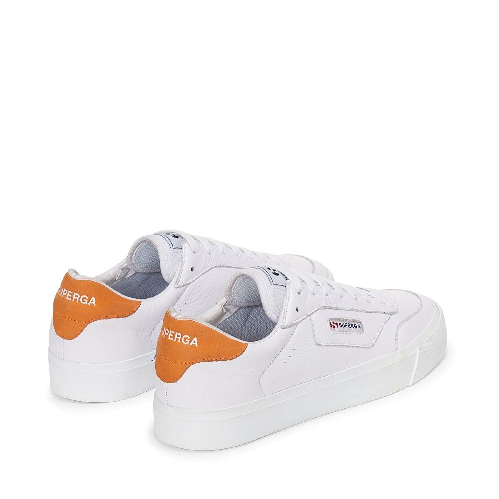 Superga 3843 COURTWHITE-ORANGE Sottocosto