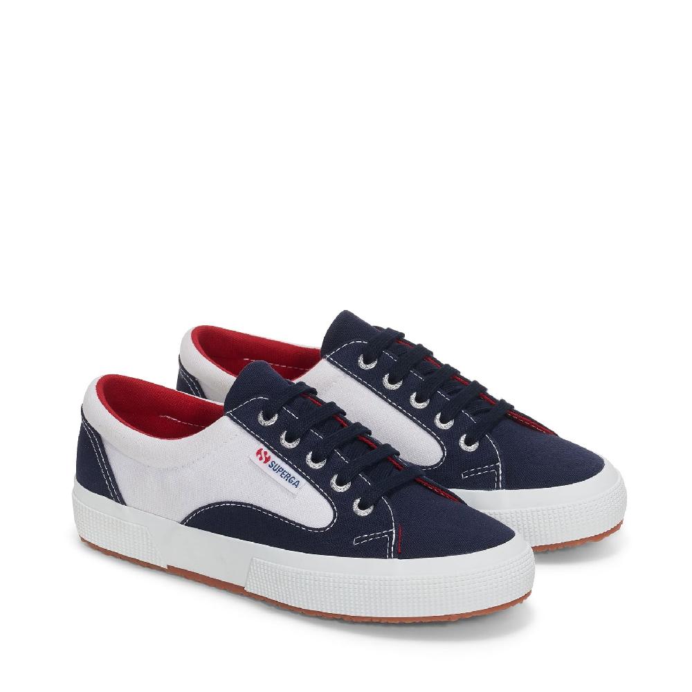 Superga 2750 BLOCKSWHITE-NAVY-RED Economico