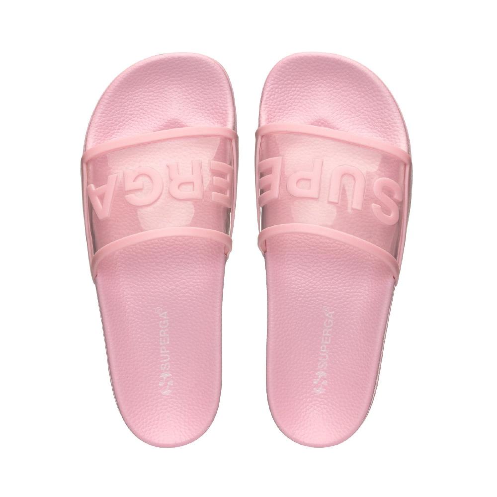 Superga 1908 SLIDES CLEAR IDENTITYPINK TICKLED Negozio