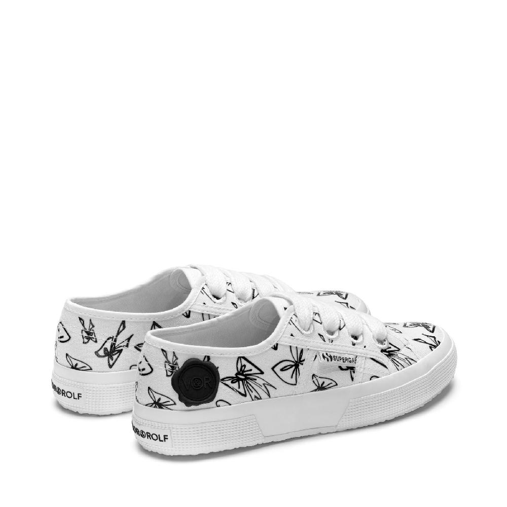 Superga 2750 PRINT BOWWHITE-BLACK 2025