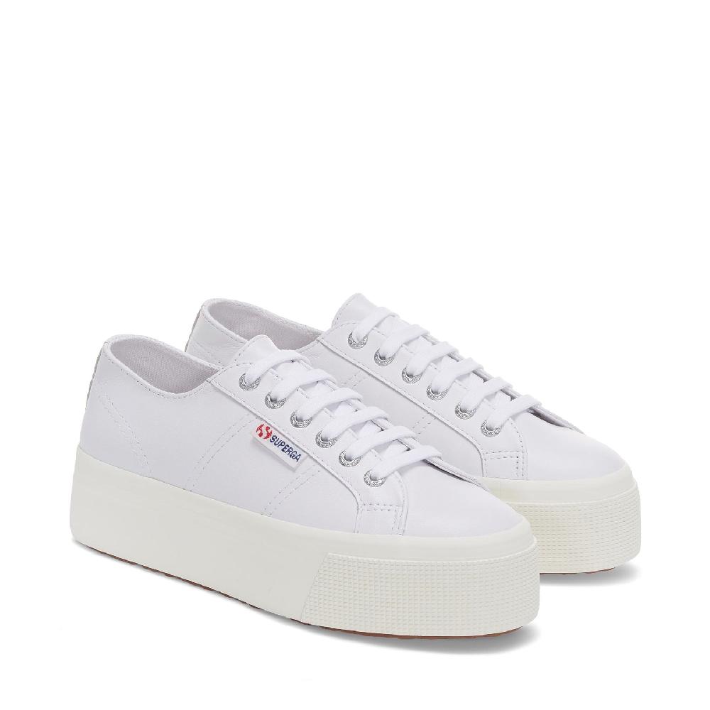 Superga 2790 NAPPAOPTICAL WHITE-SILVER-FAVORIO Negozi Online