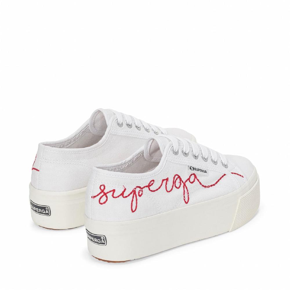 Superga 2790 RED EMBROIDERYWHITE-RED FLAME FAVORIO Sottocosto