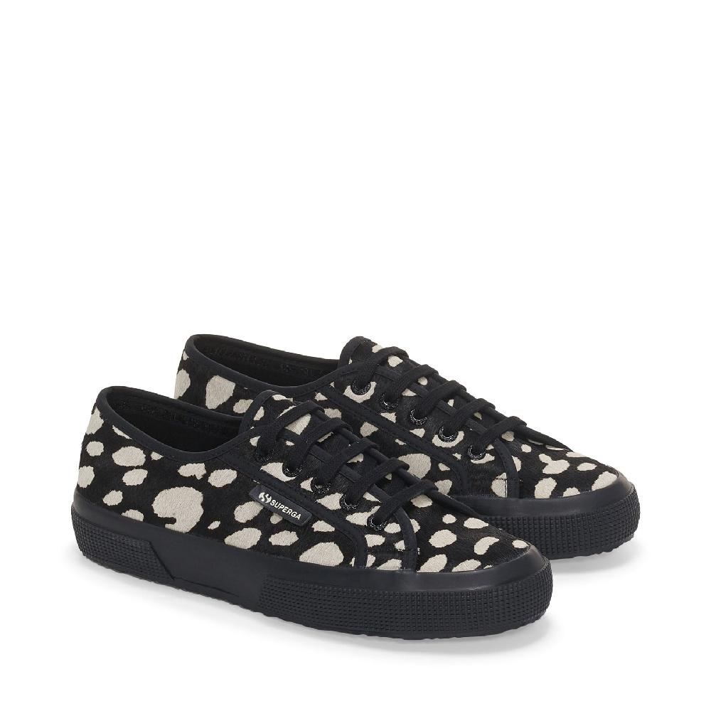 Superga 2750 DK DALMATIAN CALF HAIRBLACK-BEIGE Convenienza
