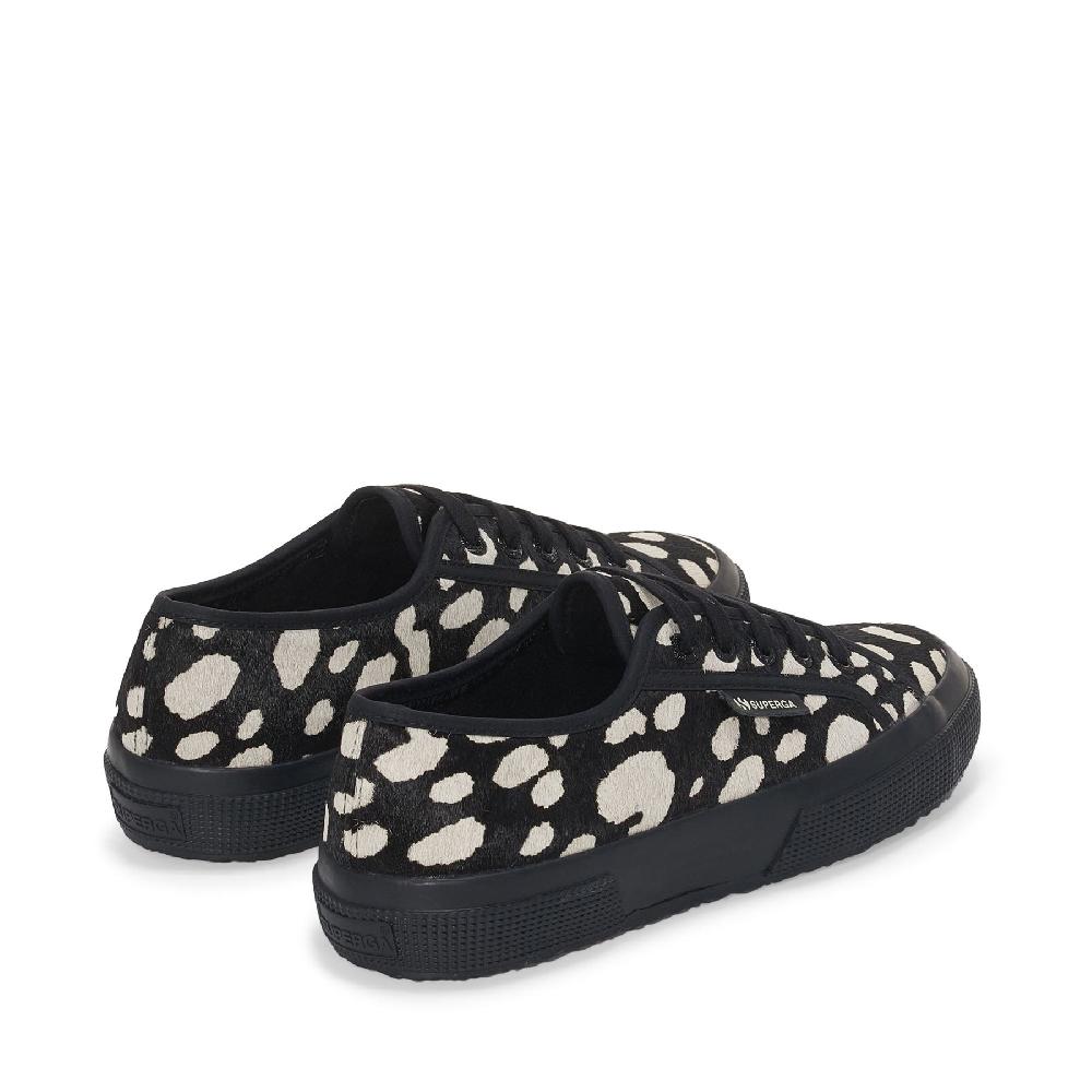 Superga 2750 DK DALMATIAN CALF HAIRBLACK-BEIGE Convenienza