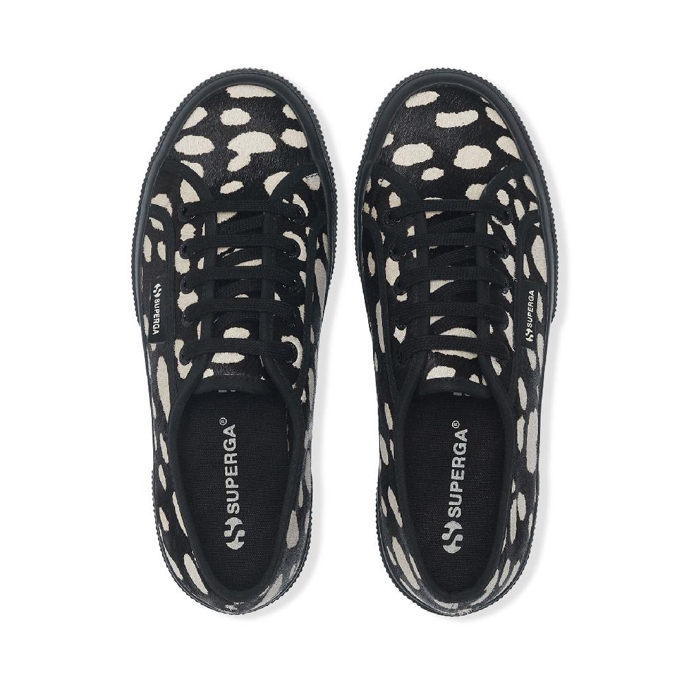 Superga 2750 DK DALMATIAN CALF HAIRBLACK-BEIGE Convenienza