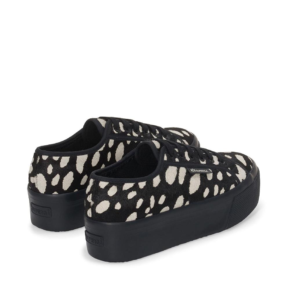 Superga 2790 DK DALMATIAN CALF HAIRBLACK-BEIGE Novità
