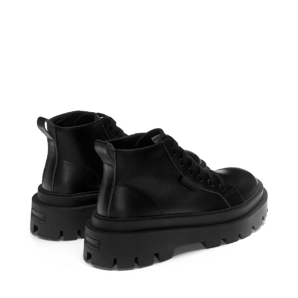 Superga 3052 ALPINA APEX MID VEGAN MATERIALTOTAL BLACK Vendita