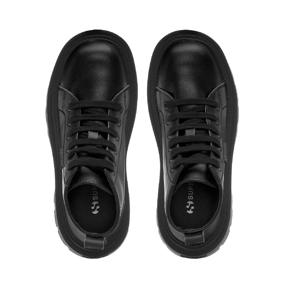 Superga 3052 ALPINA APEX MID VEGAN MATERIALTOTAL BLACK Vendita