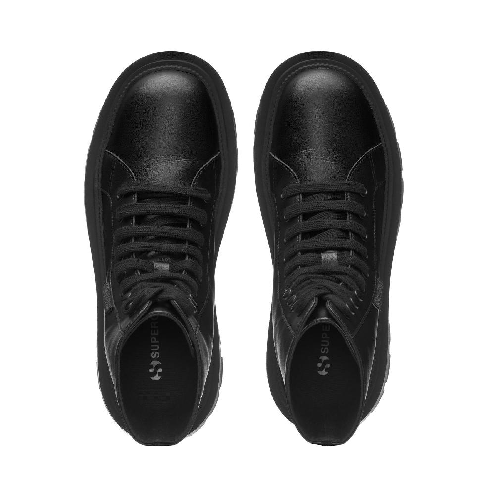 Superga 3051 ALPINA APEX HIGH VEGAN MATERIALTOTAL BLACK Promozione