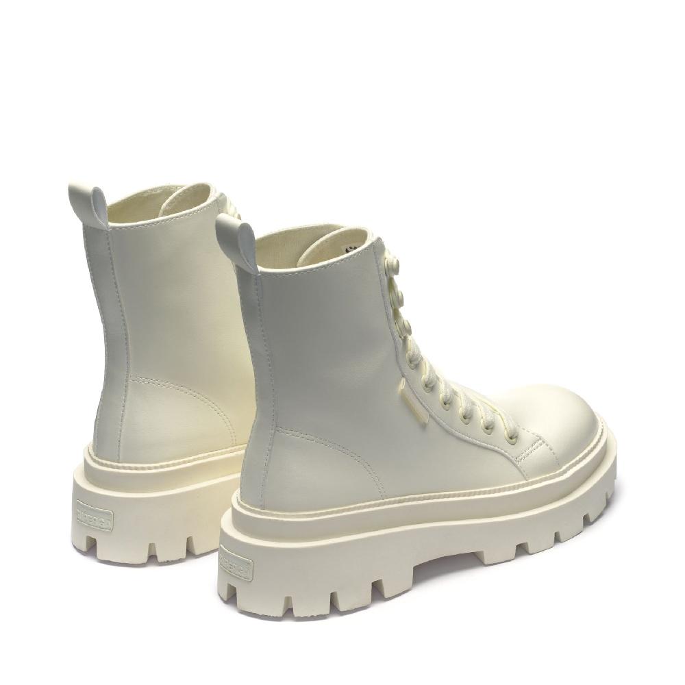 Superga 3051 ALPINA APEX HIGH VEGAN MATERIALTOTAL BEIGE NATURAL Spedizione Gratuita