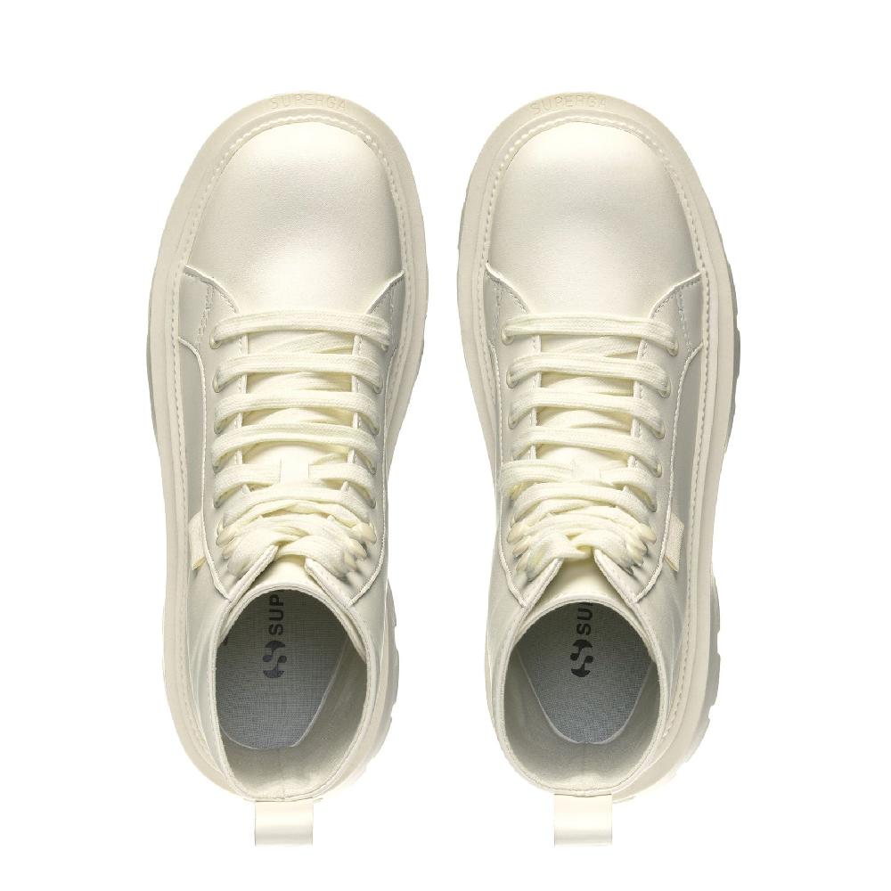 Superga 3051 ALPINA APEX HIGH VEGAN MATERIALTOTAL BEIGE NATURAL Spedizione Gratuita