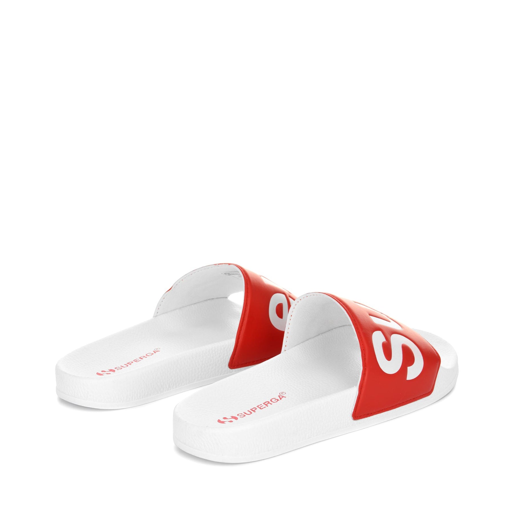 Superga 1908 SLIDES POLYSOFTWHITE-RED Qualità Garantita