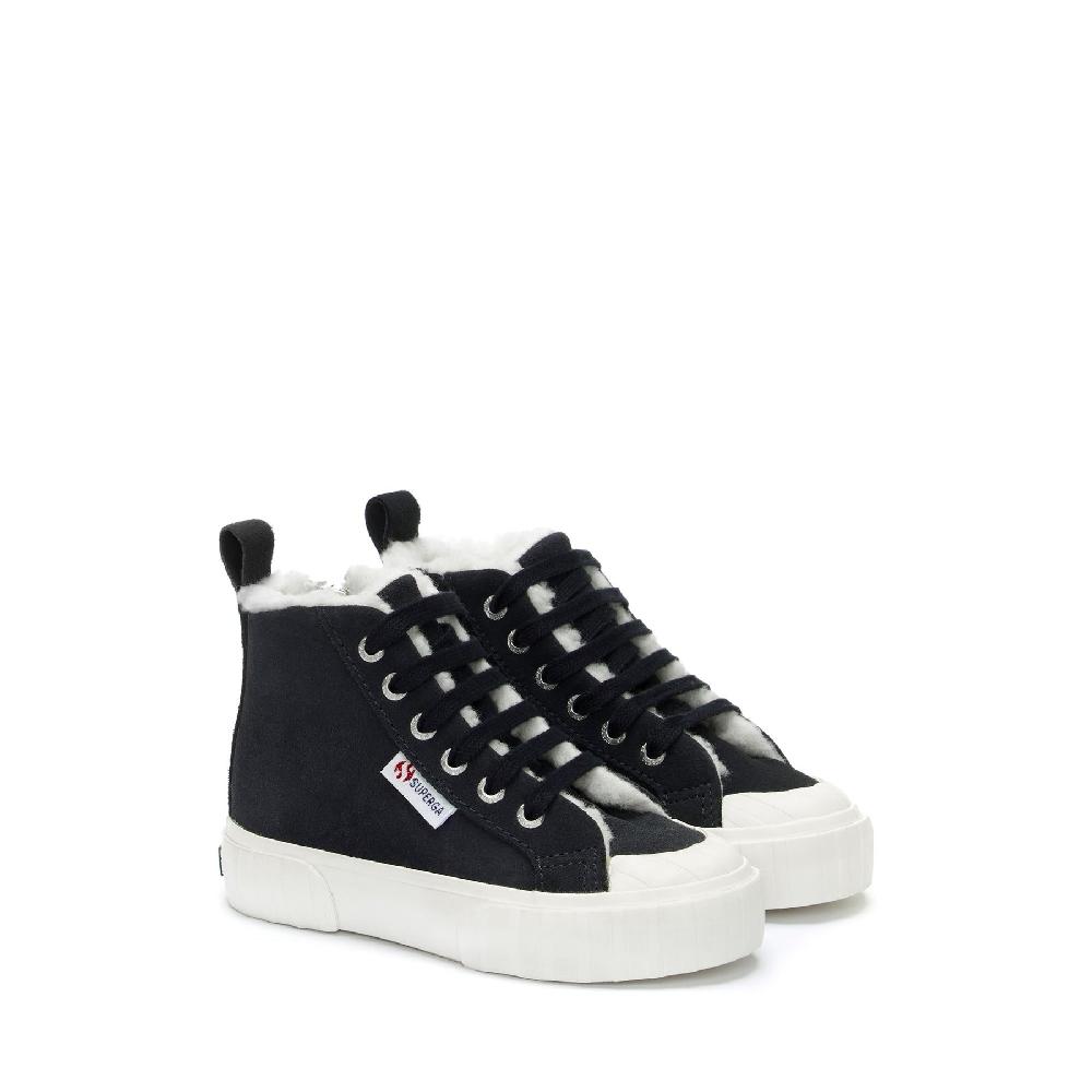 Superga 2696 KIDS STRIPE SUEDEBLUE GREY DK-FAVORIO Economico