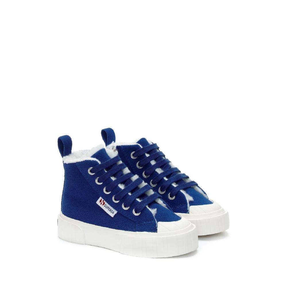 Superga 2696 KIDS STRIPE SUEDEBLUE ROYAL-FAVORIO Online
