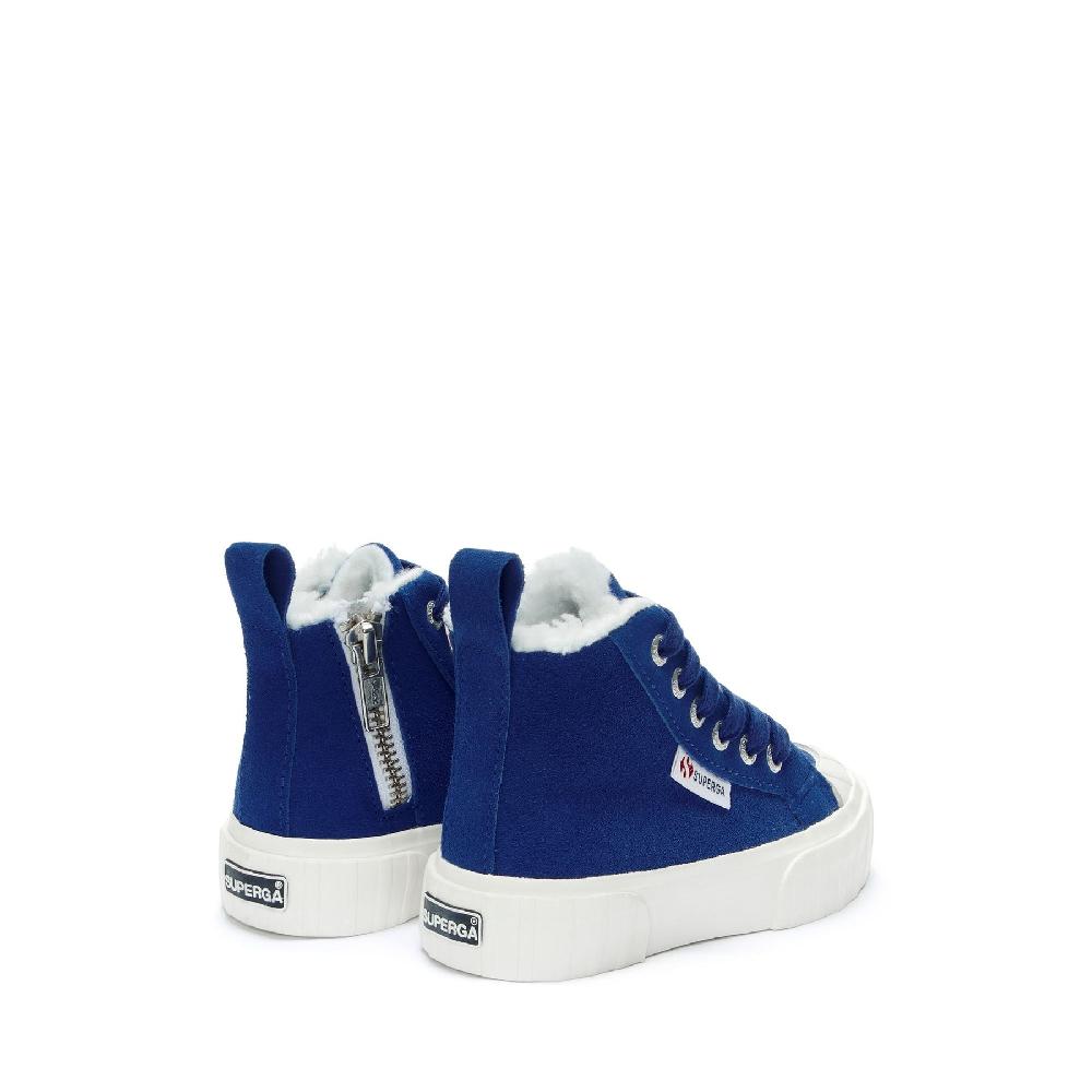 Superga 2696 KIDS STRIPE SUEDEBLUE ROYAL-FAVORIO Online