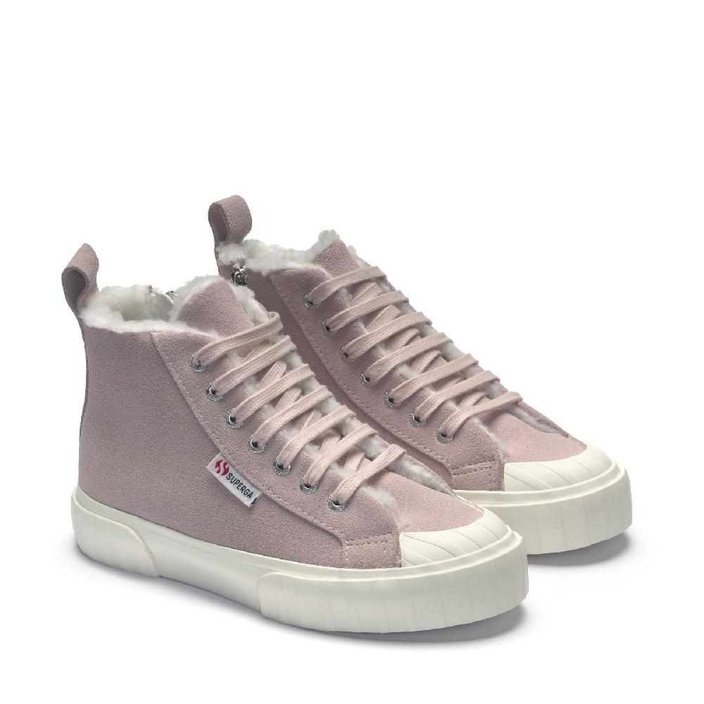 Superga 2696 KIDS STRIPE SUEDEVIOLET HUSHED-FAVORIO In Vendita