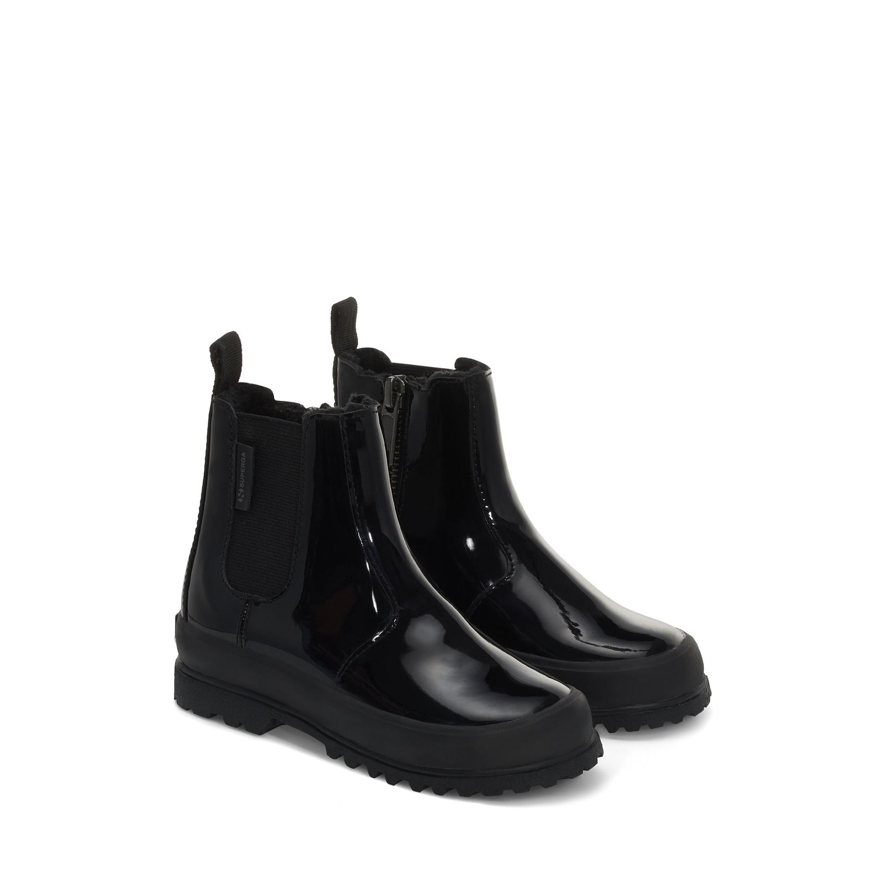 Superga 2666 KIDS ALPINA SHINY SYNTHETICTOTAL BLACK Hotsell