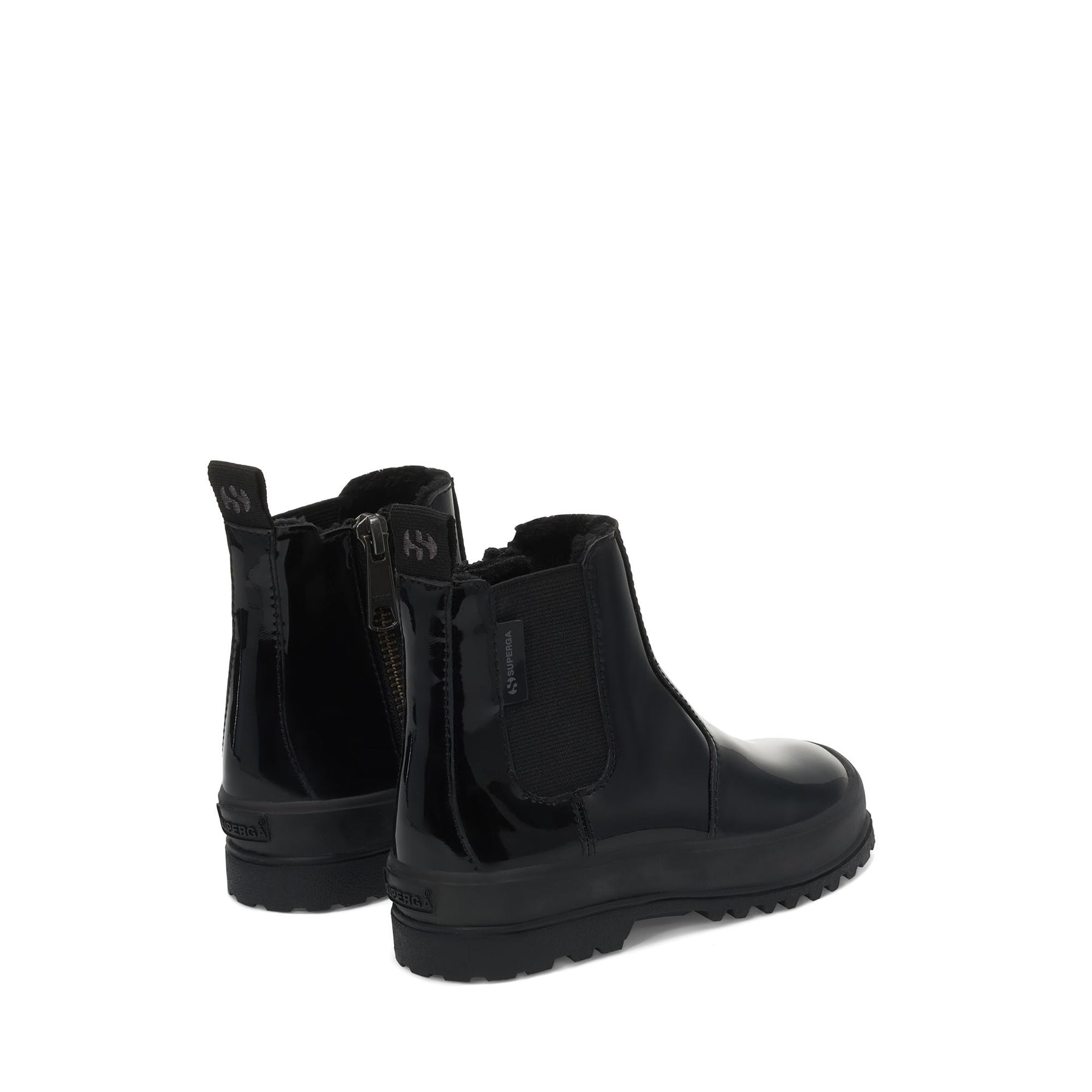 Superga 2666 KIDS ALPINA SHINY SYNTHETICTOTAL BLACK Hotsell