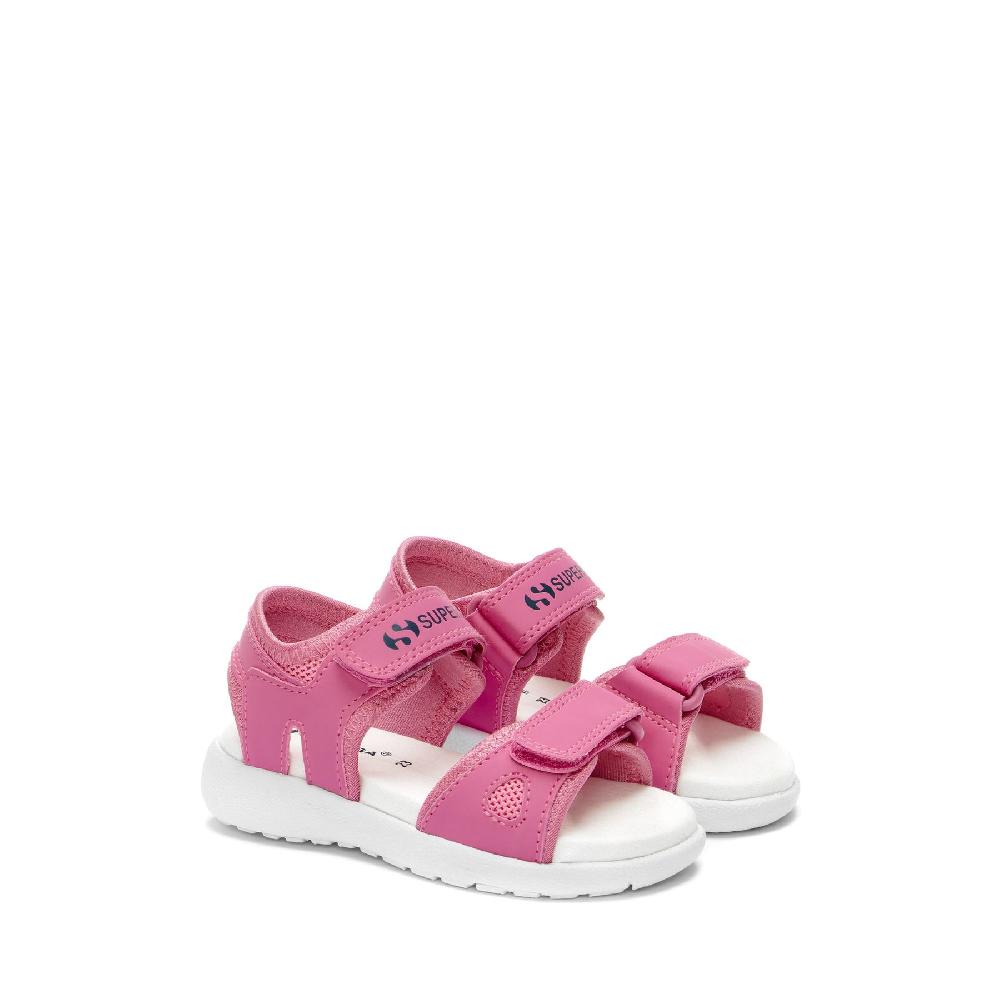 Superga 3999 KIDS SYNTHETIC MATERIALPINK FUCHSIA-WHITE Fino Al -60%