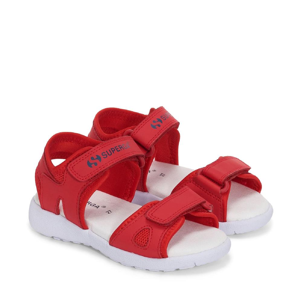 Superga 3999 KIDS SYNTHETIC MATERIALRED-WHITE Shopping Online