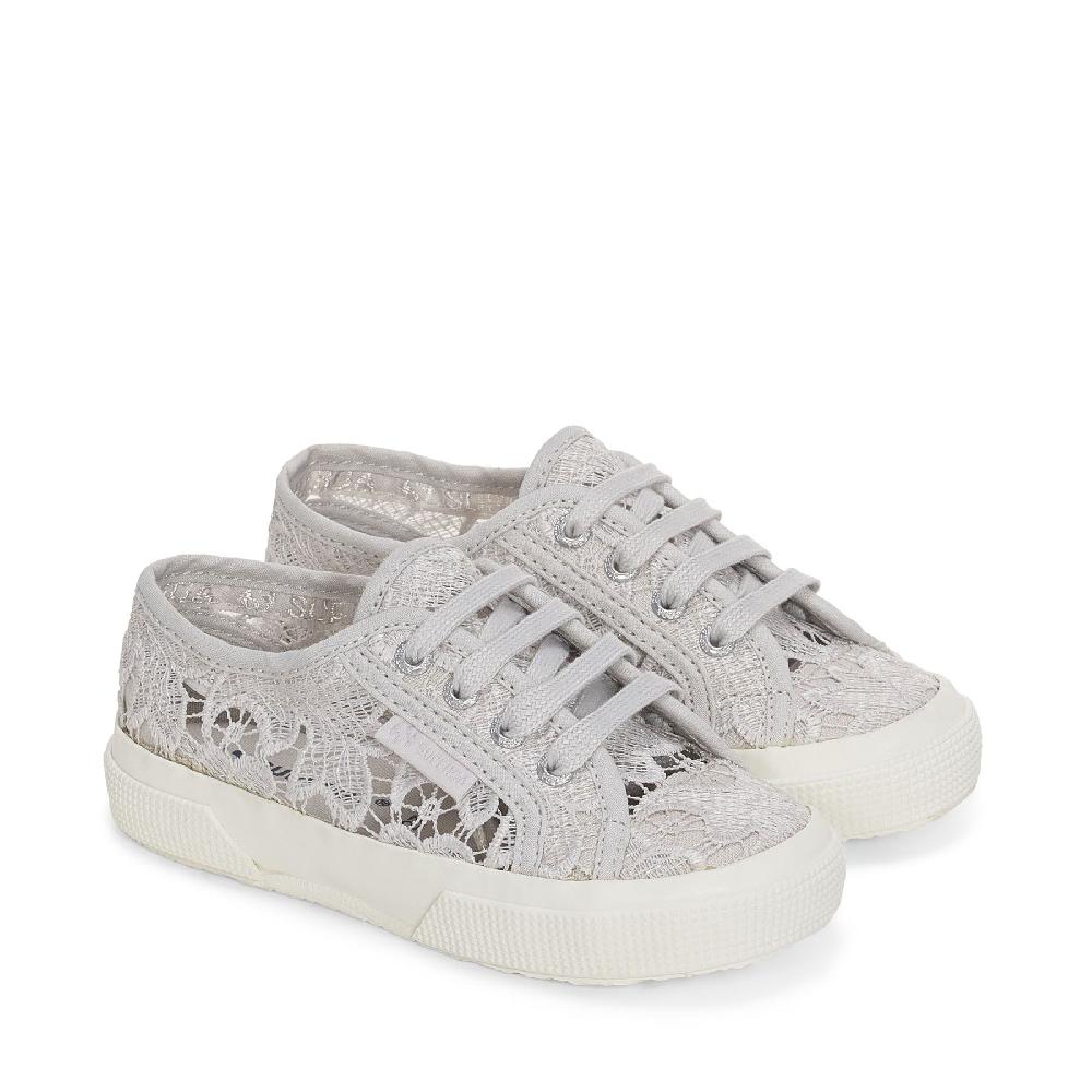 Superga 2750 KIDS MACRAMEGREY SILVER-FAVORIO Saldi Di Fabbrica