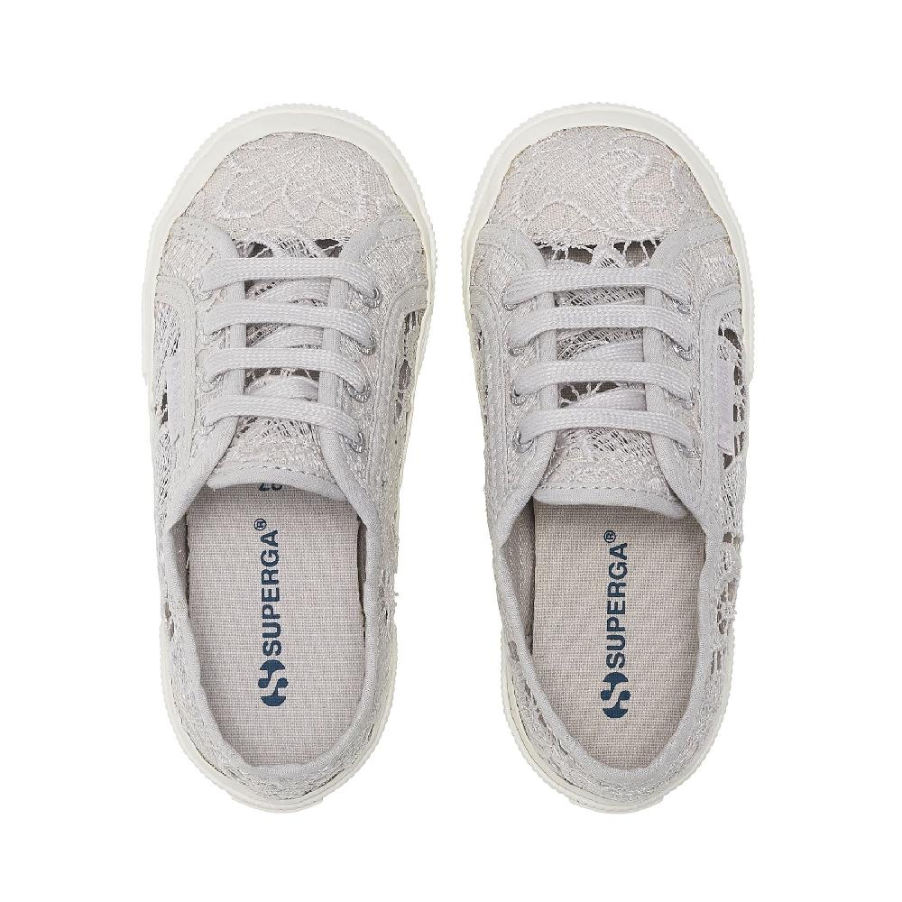 Superga 2750 KIDS MACRAMEGREY SILVER-FAVORIO Saldi Di Fabbrica