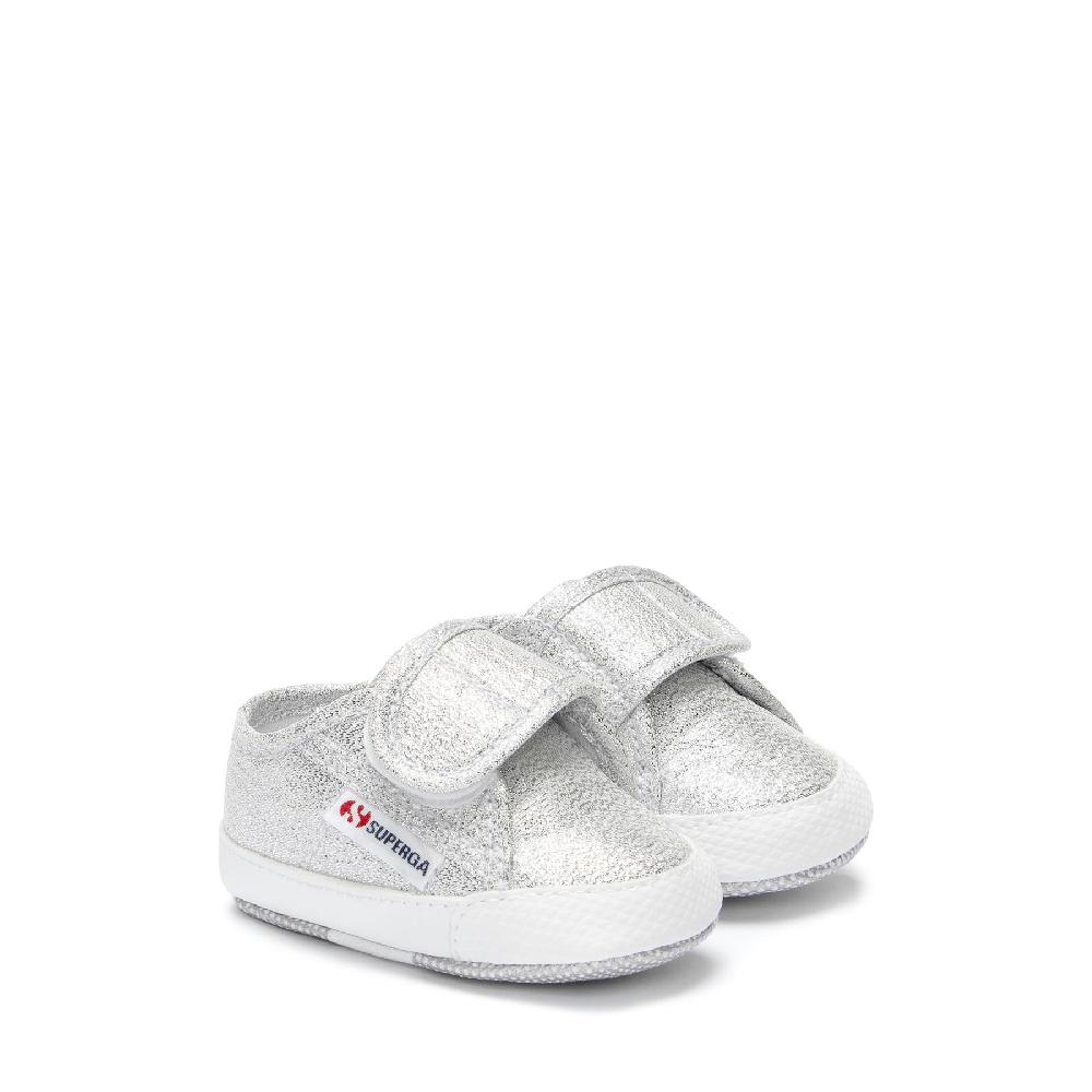 Superga 4006 BABY STRAP LAMEGREY SILVER Negozi Online