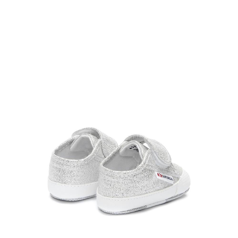 Superga 4006 BABY STRAP LAMEGREY SILVER Negozi Online