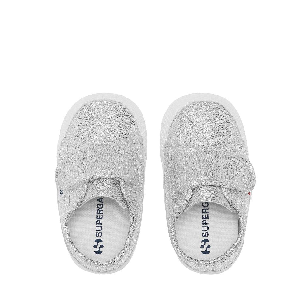 Superga 4006 BABY STRAP LAMEGREY SILVER Negozi Online
