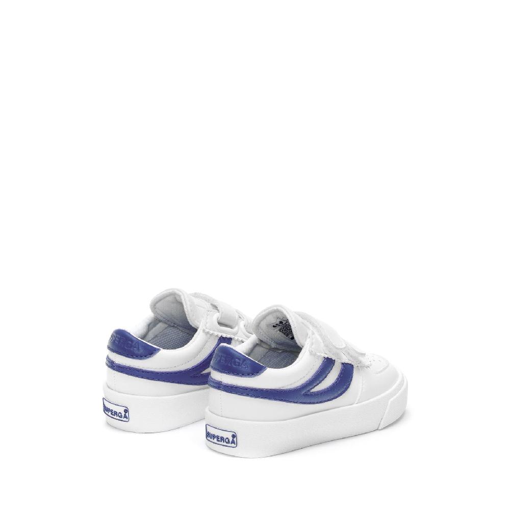 Superga 2846 KIDS SEATTLE STRAPS VEGAN MATERIALWHITE-BLUE ROYAL Acquista Ora