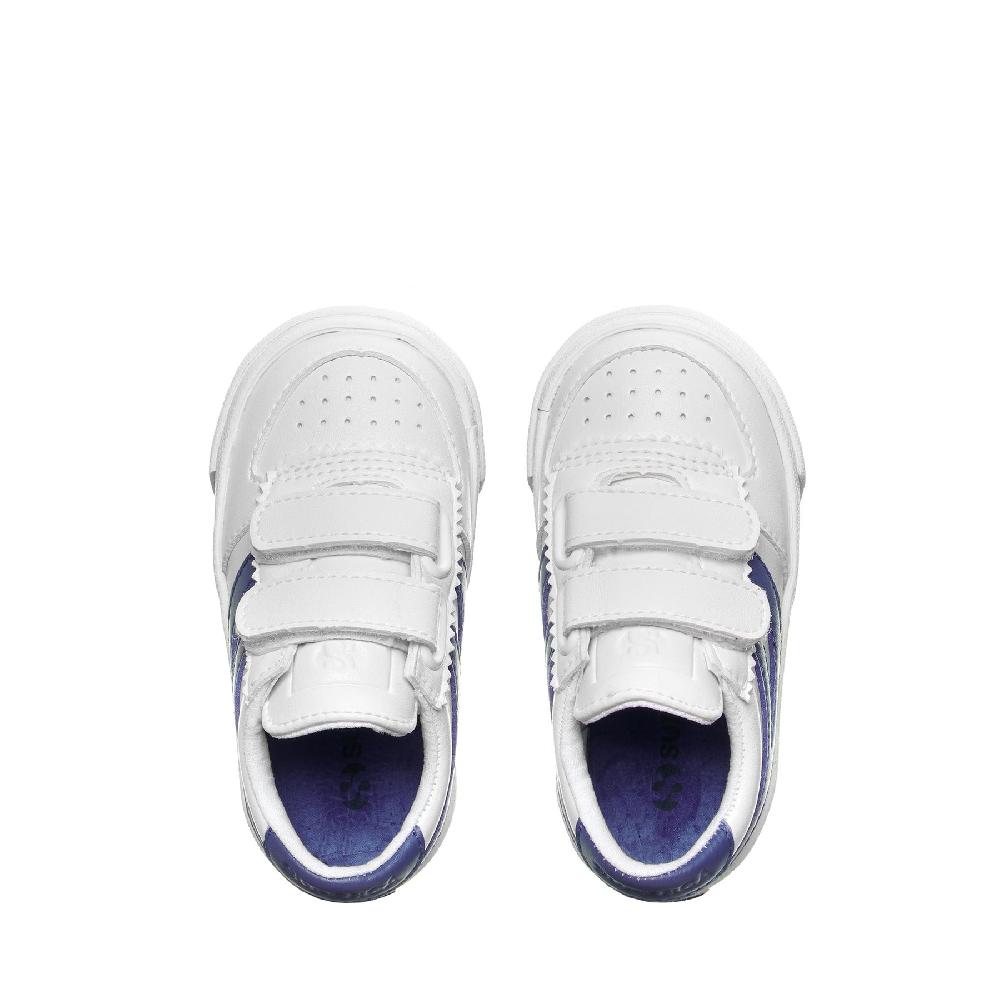 Superga 2846 KIDS SEATTLE STRAPS VEGAN MATERIALWHITE-BLUE ROYAL Acquista Ora