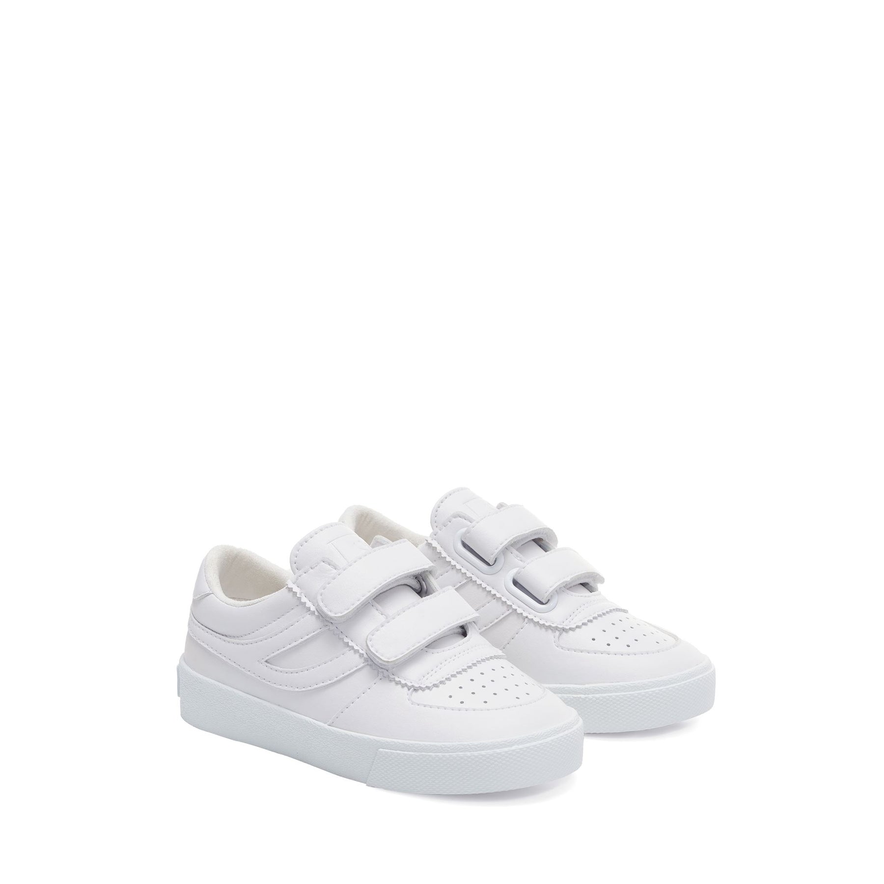 Superga 2846 KIDS SEATTLE STRAPS VEGAN MATERIALTOTAL WHITE Consegna Veloce