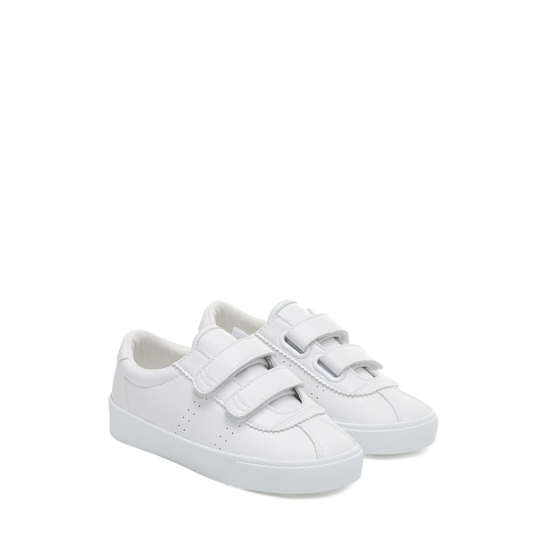 Superga 2843 KIDS CLUB S STRAPS VEGAN MATERIALTOTAL WHITE Promozione Limitata