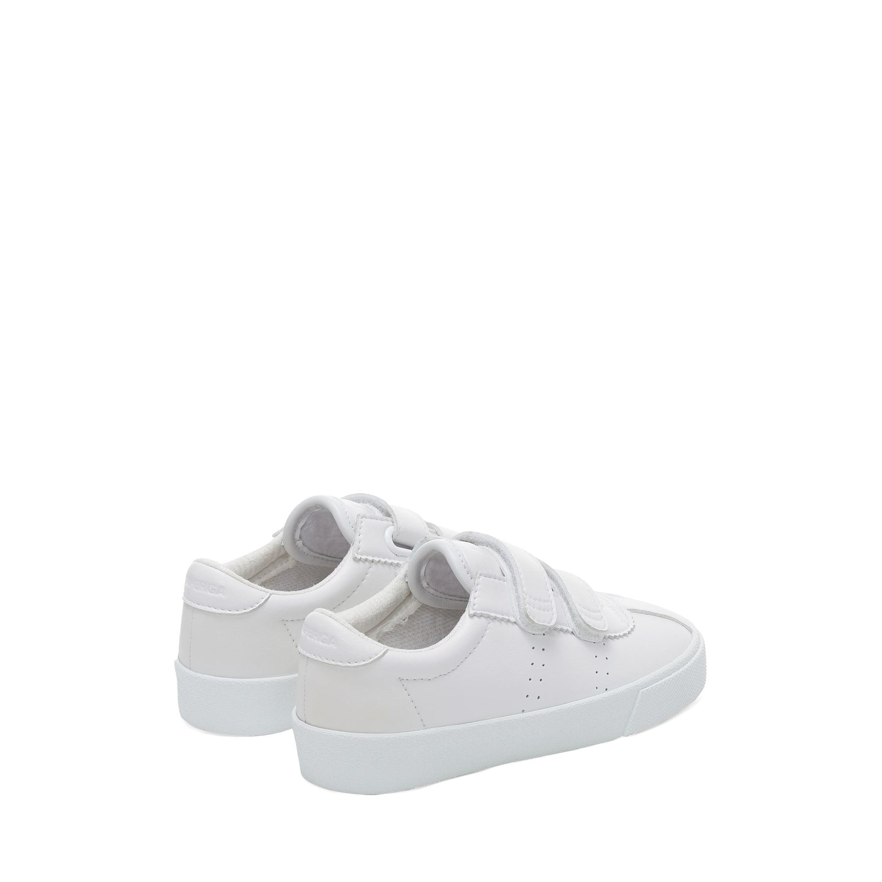 Superga 2843 KIDS CLUB S STRAPS VEGAN MATERIALTOTAL WHITE Promozione Limitata