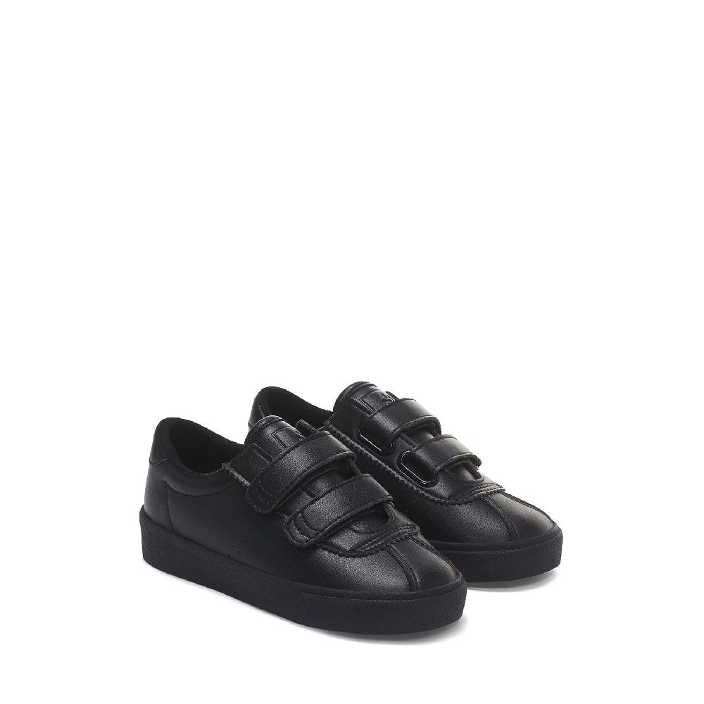 Superga 2843 KIDS CLUB S STRAPS VEGAN MATERIALTOTAL BLACK Fino Al -60%
